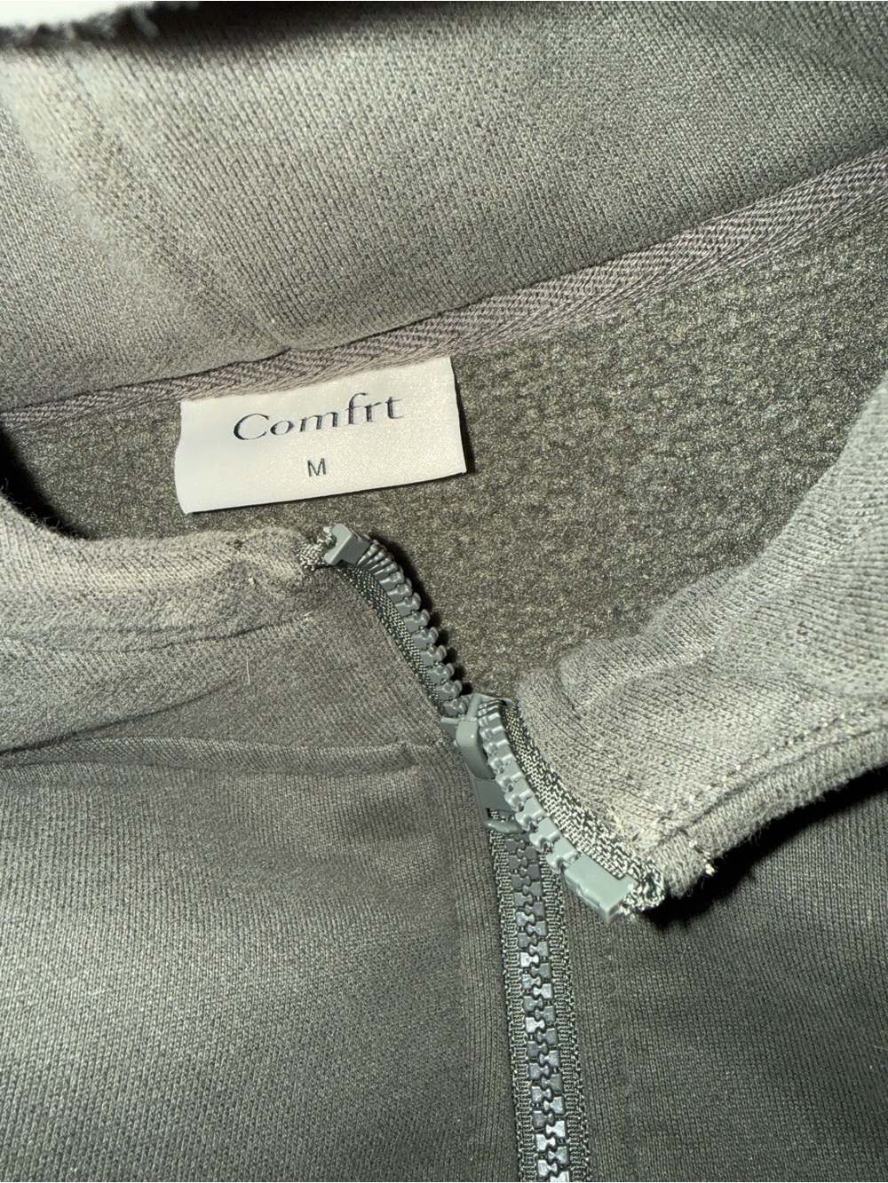 Comfirt Women's Grey Zip-Up Cardigan Sweater
